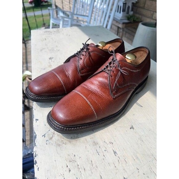 ALLEN EDMONDS BECKER MEN’S CAPTOE OXFORD LEATHER SHOES SIZE 11.5D main image 12